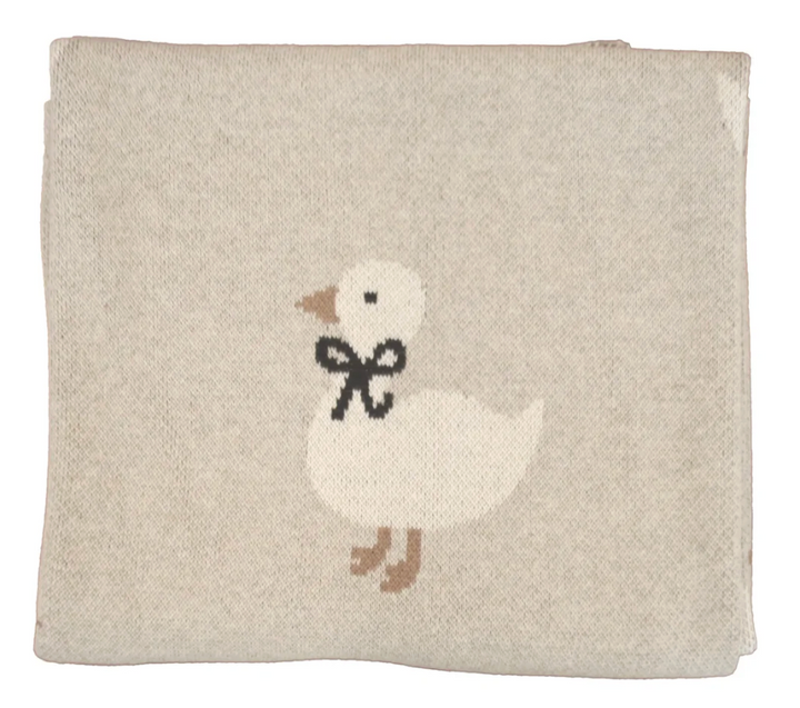 Duck Baby Blanket - Natural