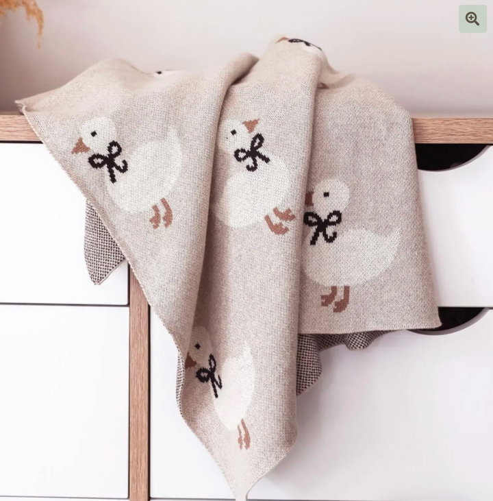 Duck Baby Blanket - Natural