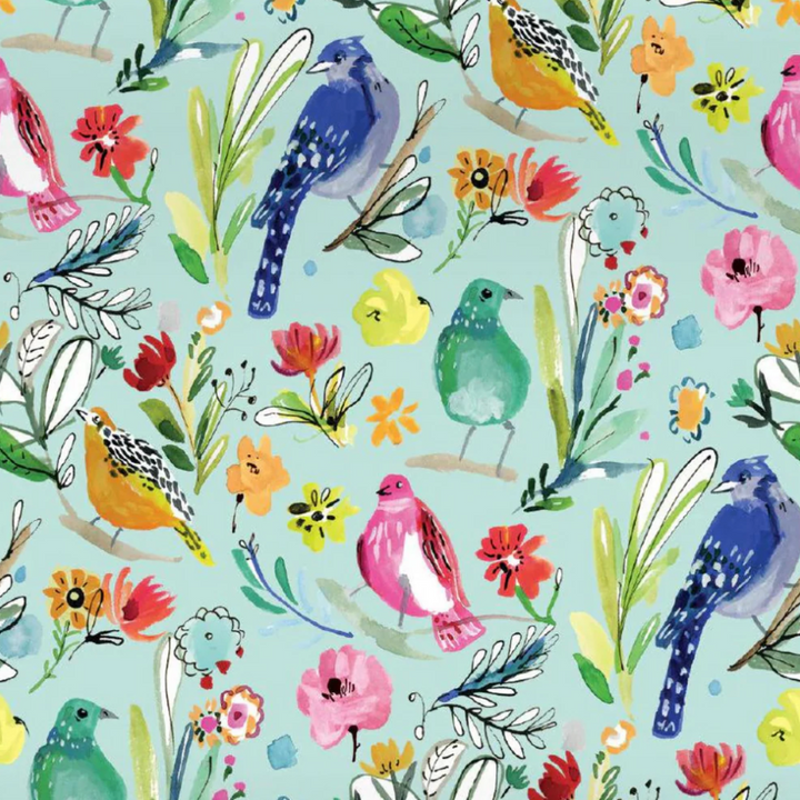 Roger La Borde Flat Wrap - Reversible Birds