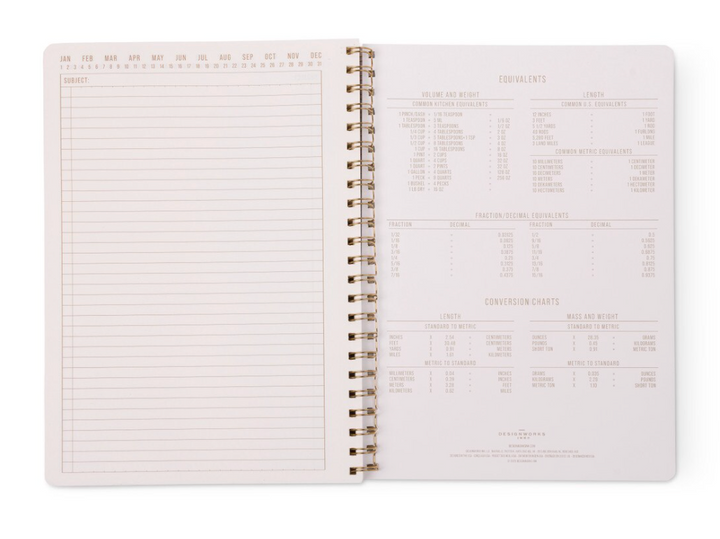 Large Spiral Notebook - Wavy Blue