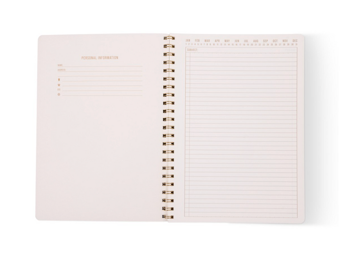 Large Spiral Notebook - Green Vine