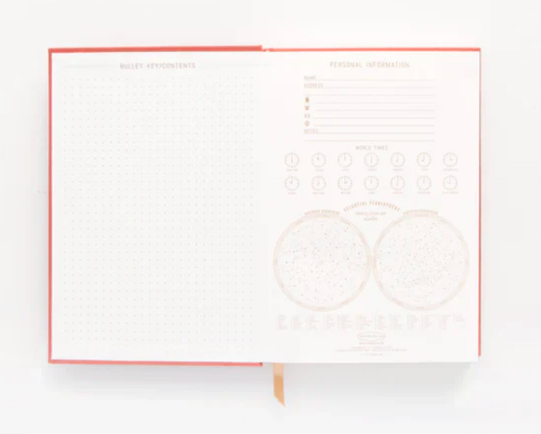 Hard Cover Suede Journal - Terracotta Radiant Rays