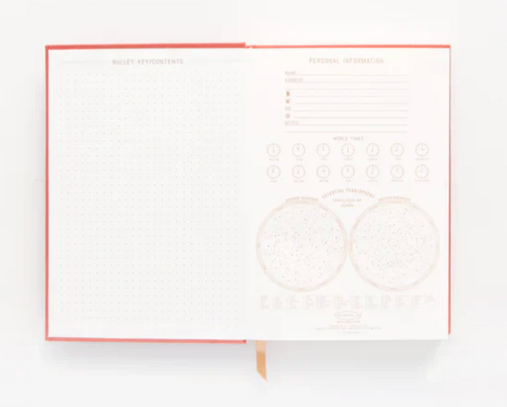 Hard Cover Suede Journal - Terracotta Radiant Rays