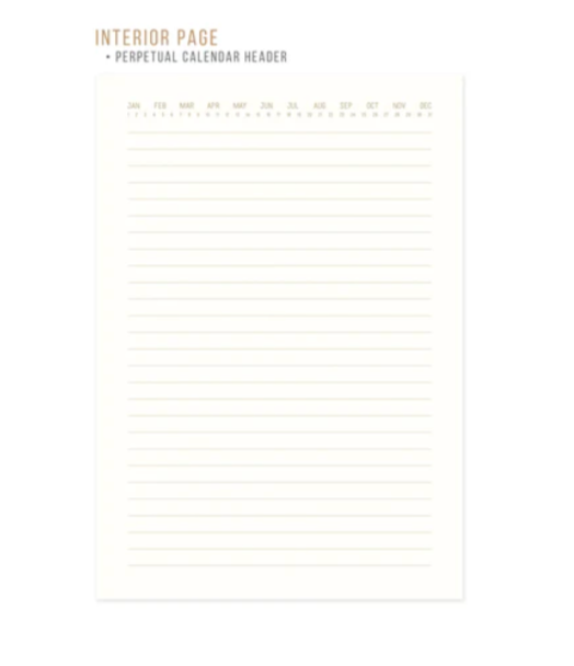 Hard Cover Suede Journal - Terracotta Radiant Rays