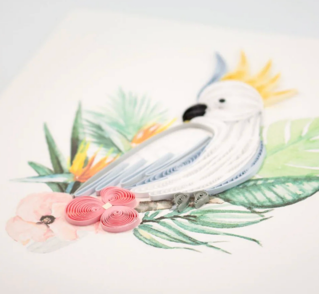 Quilling Card - Cockatoo