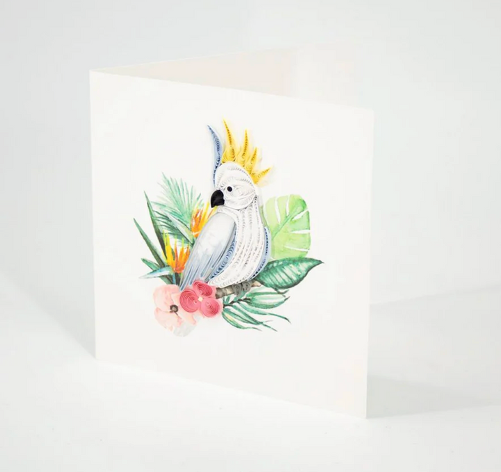 Quilling Card - Cockatoo