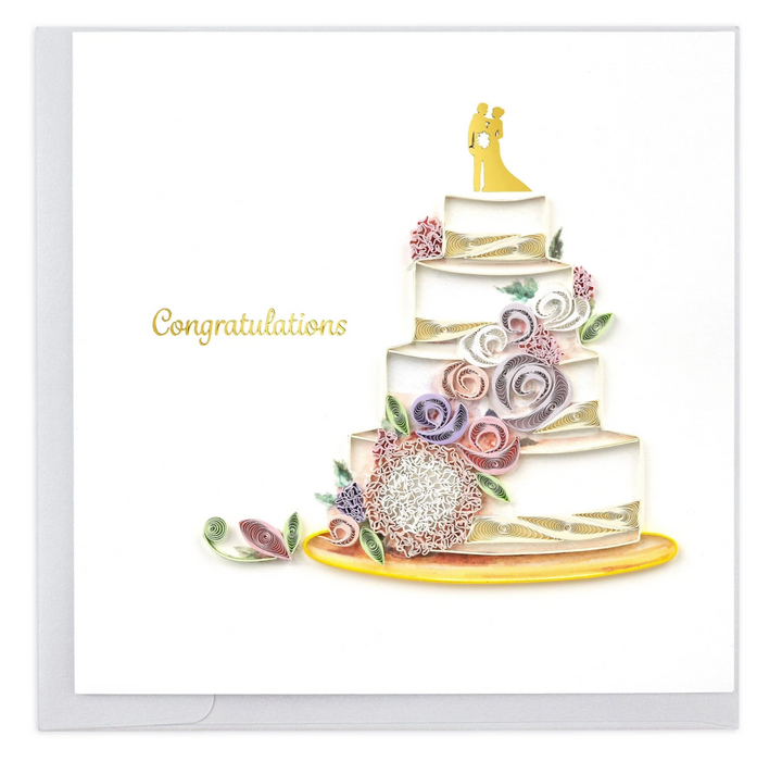 Quilling Card - Congratulations Cake