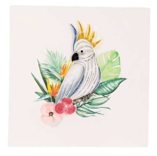 Quilling Card - Cockatoo