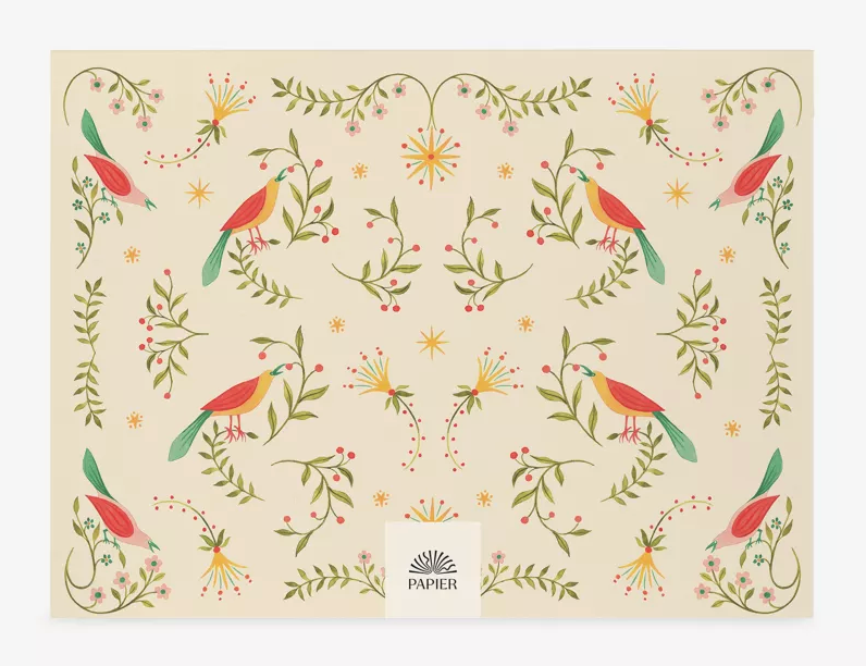 Papier Weekly Desk Pad - Folklore Birds