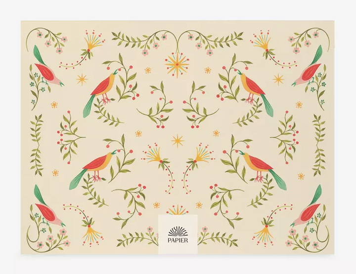 Papier Weekly Desk Pad - Folklore Birds