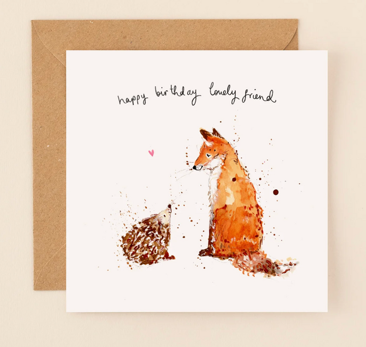 Hedgehog & Fox Lovely Friend
