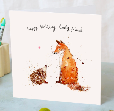 Hedgehog & Fox Lovely Friend