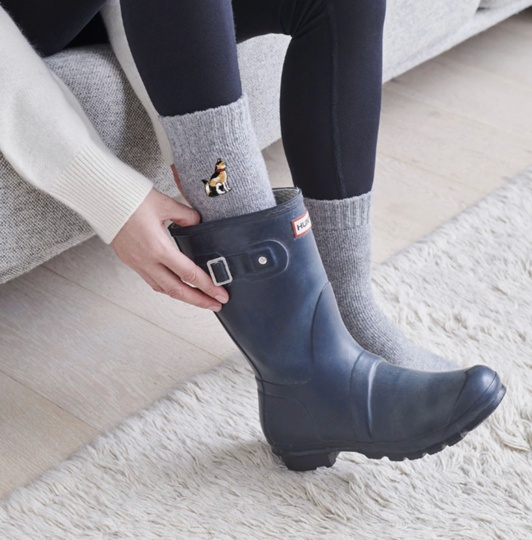 Sweet William Wool Socks - Tortoiseshell Cat