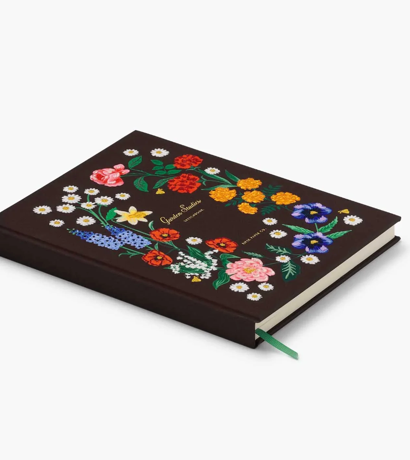 Embroidered Fabric Sketchbook - Garden Study