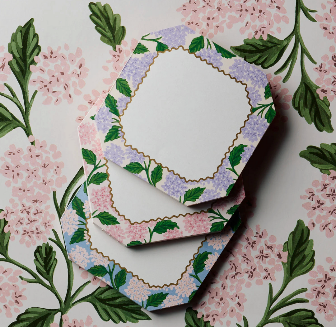 Mini Notepad Trio Pink Hydrangea