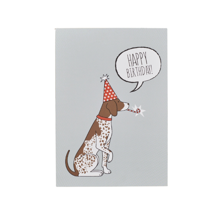 Sweet William Card - German Shorthaired Pointer Happy Birthday