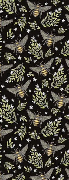 Museums & Galleries Roll Wrap - Bee Pattern