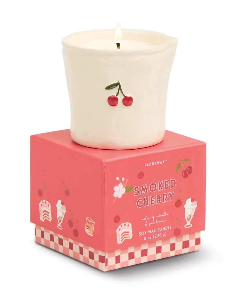 Bistro Ceramic Candle - Smoked Cherry