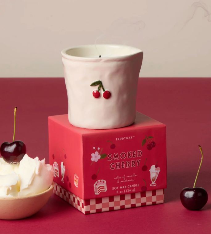 Bistro Ceramic Candle - Smoked Cherry