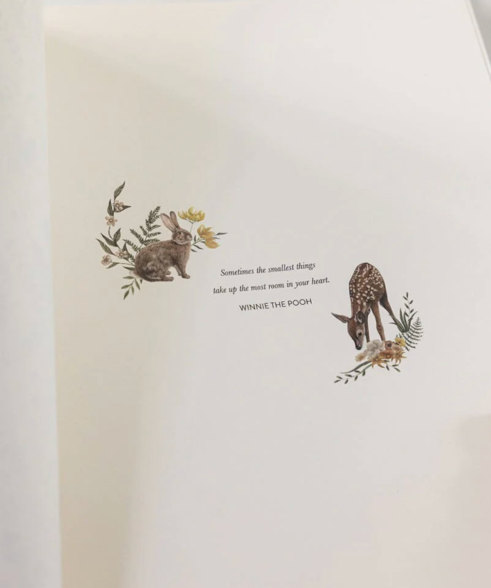 Bespoke Letterpress Journal - Baby Memory Journal