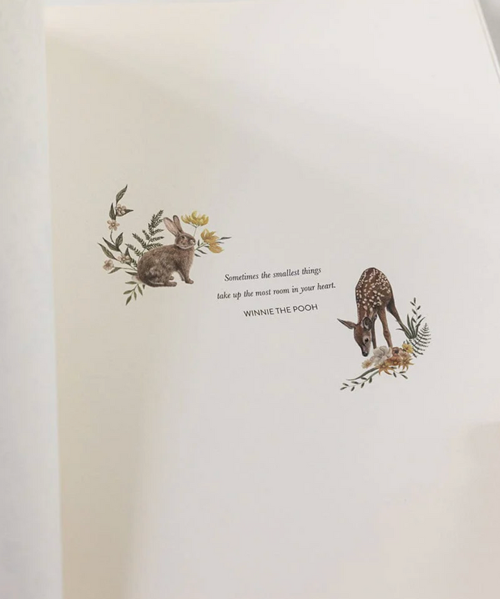 Bespoke Letterpress Journal - Baby Memory Journal