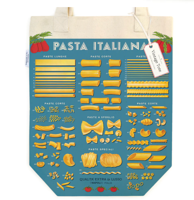 Vintage Pasta Tote Bag