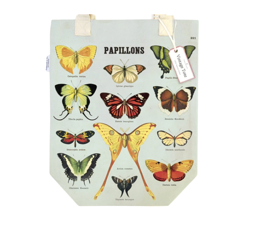 Vintage Butterflies Tote Bag