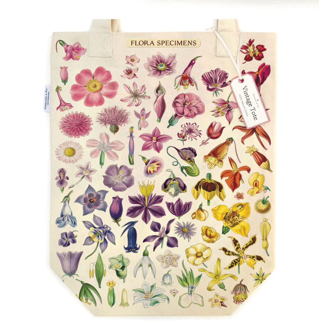 Vintage Flora Specimens Tote Bag