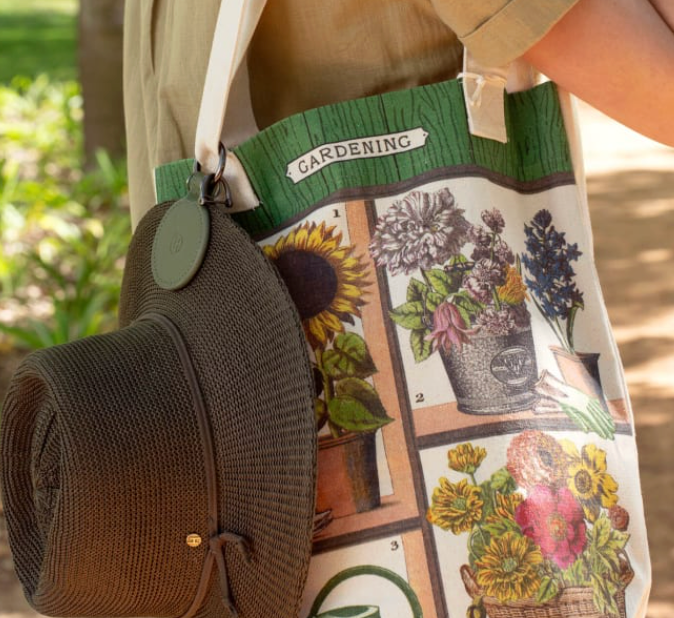 Vintage Gardening Tote Bag