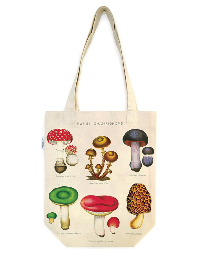 Vintage Mushrooms Tote Bag