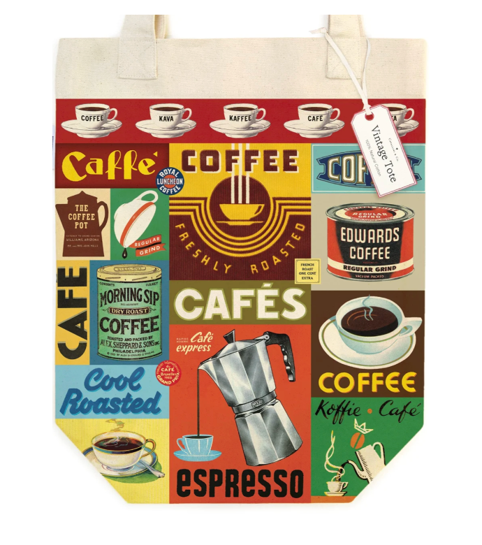 Vintage Coffee Tote Bag