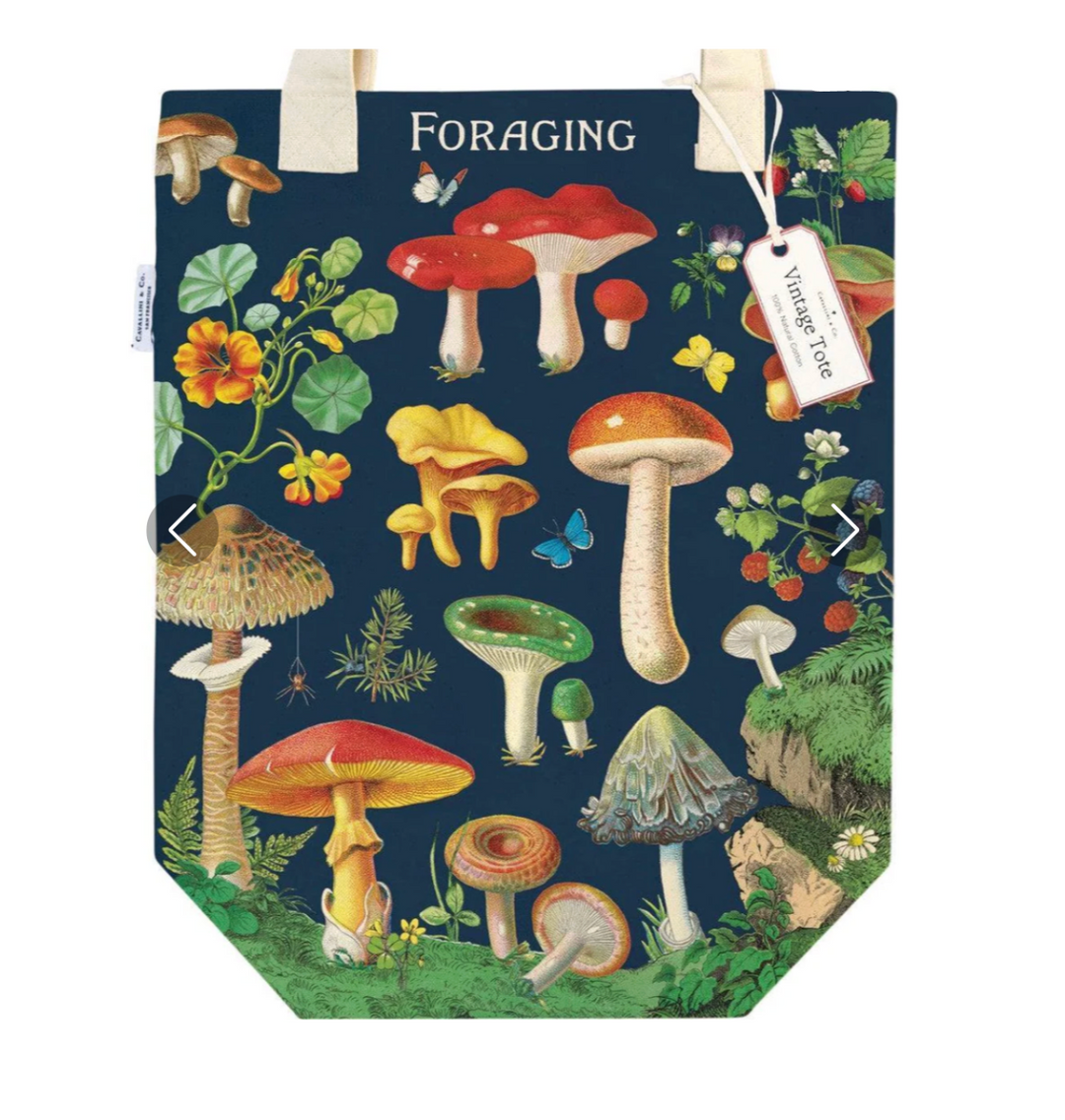 Vintage Foraging Tote Bag