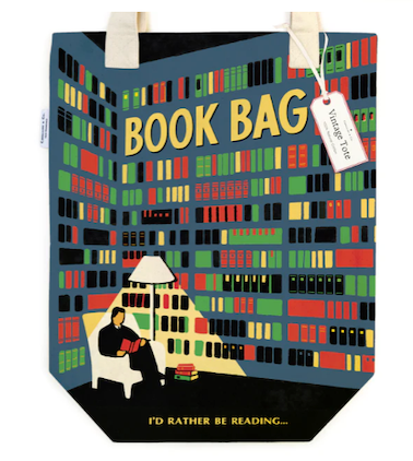 Vintage Library Tote Bag