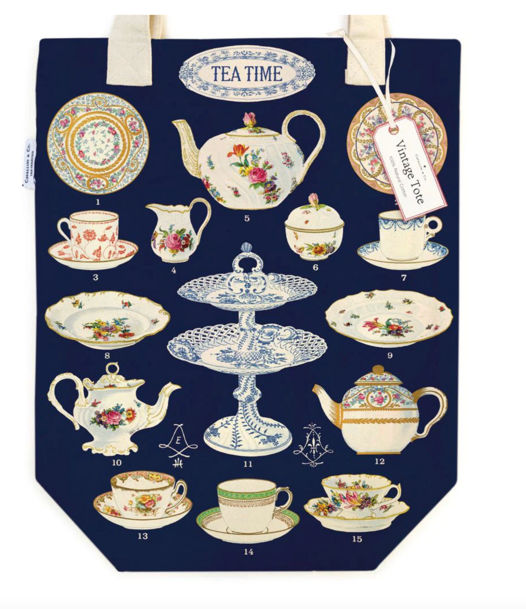 Vintage Tea Time Tote Bag