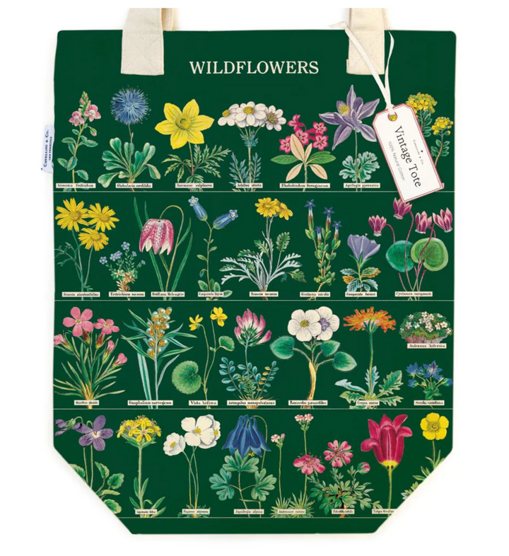 Vintage Wildflowers 2 Tote Bag