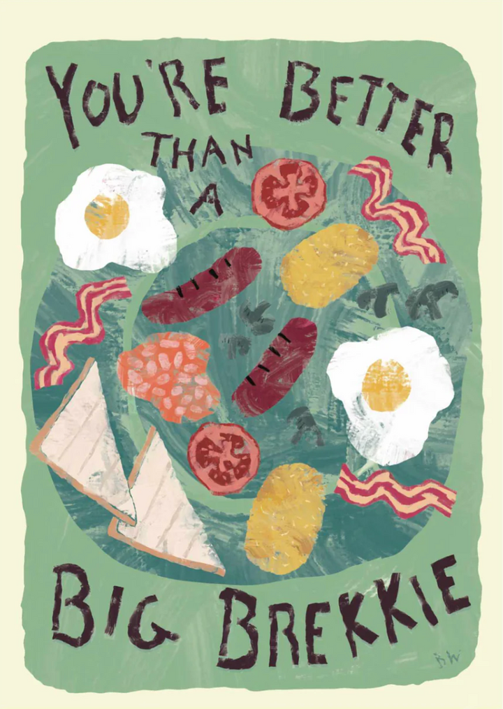 Beau Wylie Greeting Card - Big Brekkie