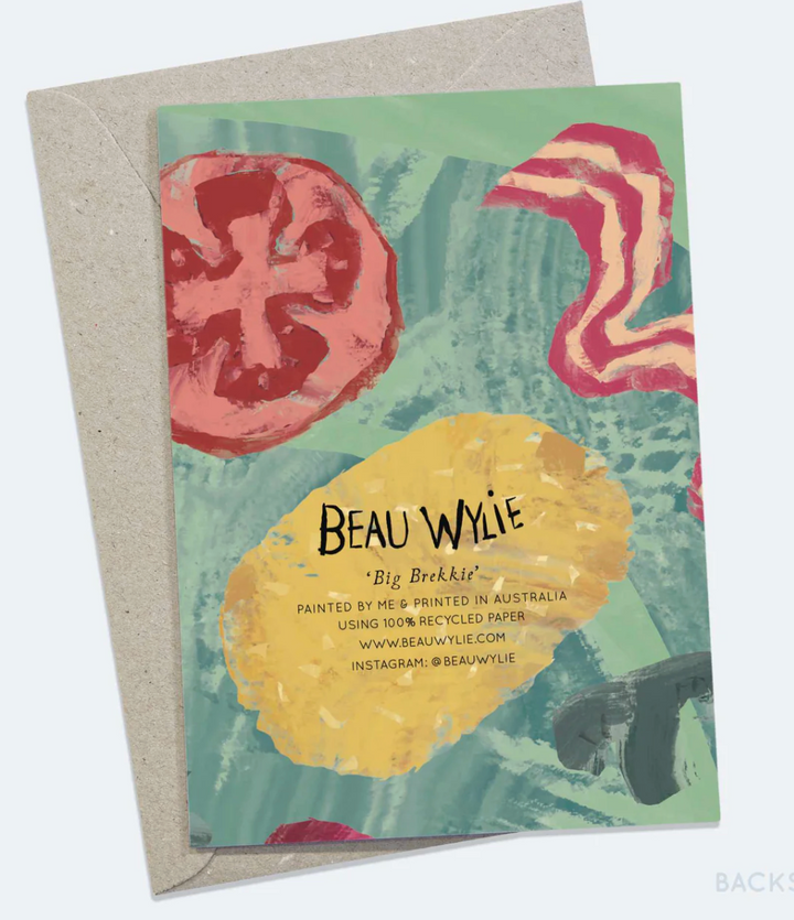 Beau Wylie Greeting Card - Big Brekkie