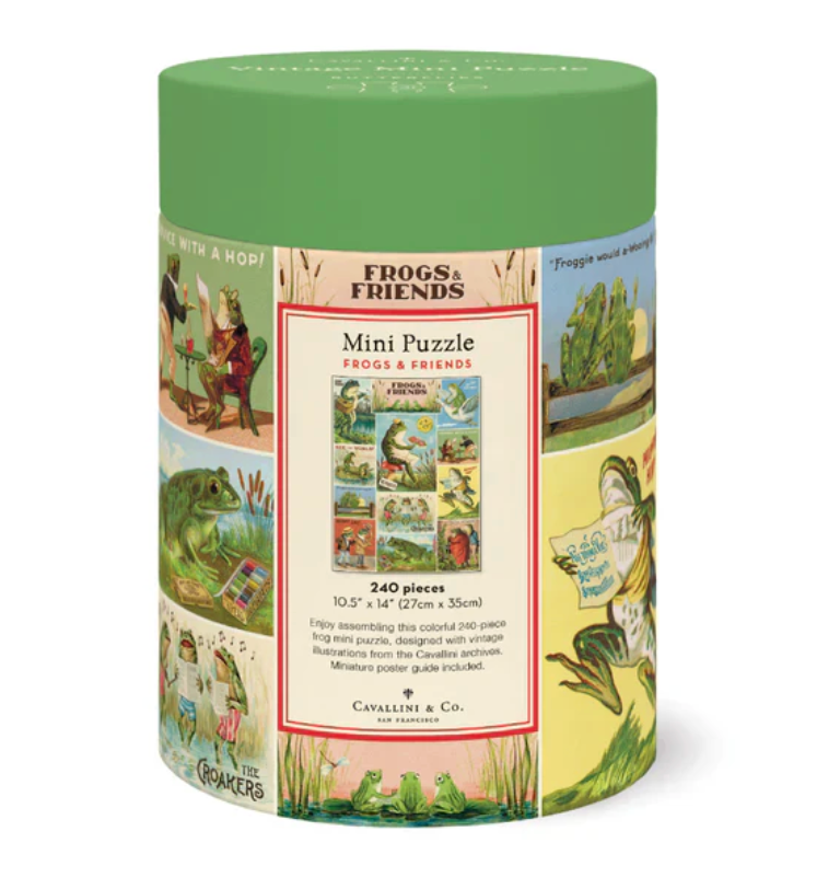 Cavallini & Co. 240 Mini Piece Puzzle - Frogs And Friends