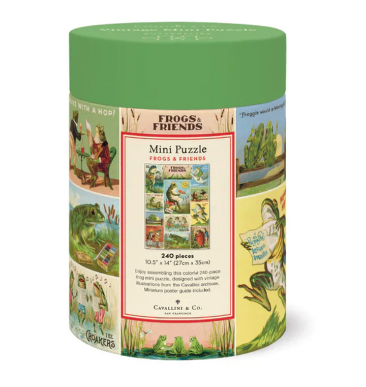 Cavallini & Co. 240 Mini Piece Puzzle - Frogs And Friends