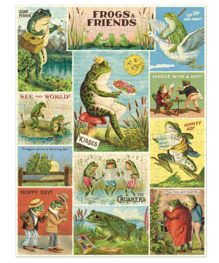 Cavallini & Co. 240 Mini Piece Puzzle - Frogs And Friends