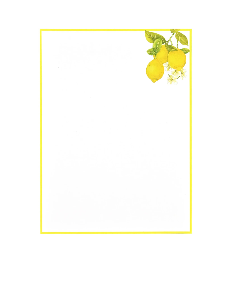 Boxed Stationery - Amalfi Lemons