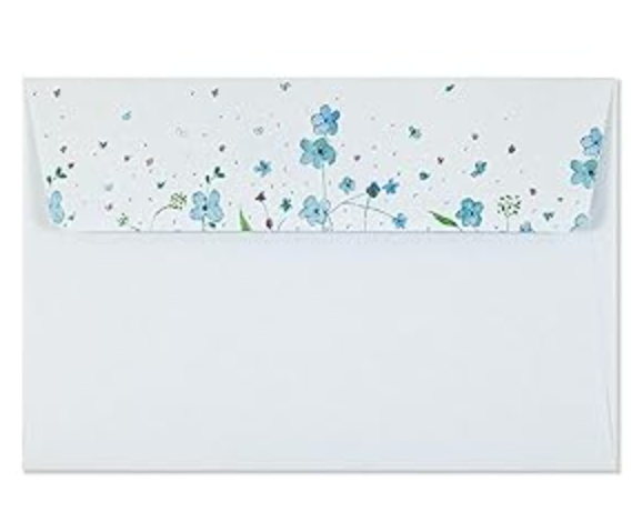 Boxed Stationery - Blue Flowers