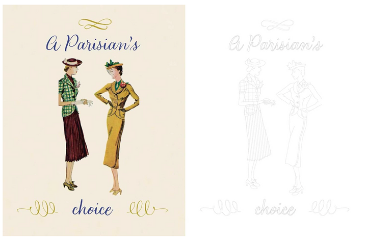 Marie Claire 1930s Fashion Styles Colouring Book