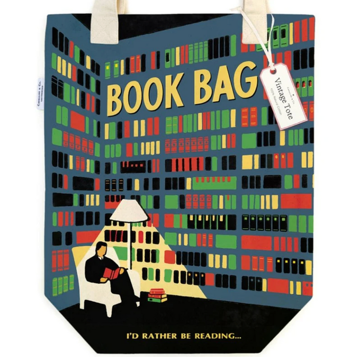 Vintage Library Tote Bag