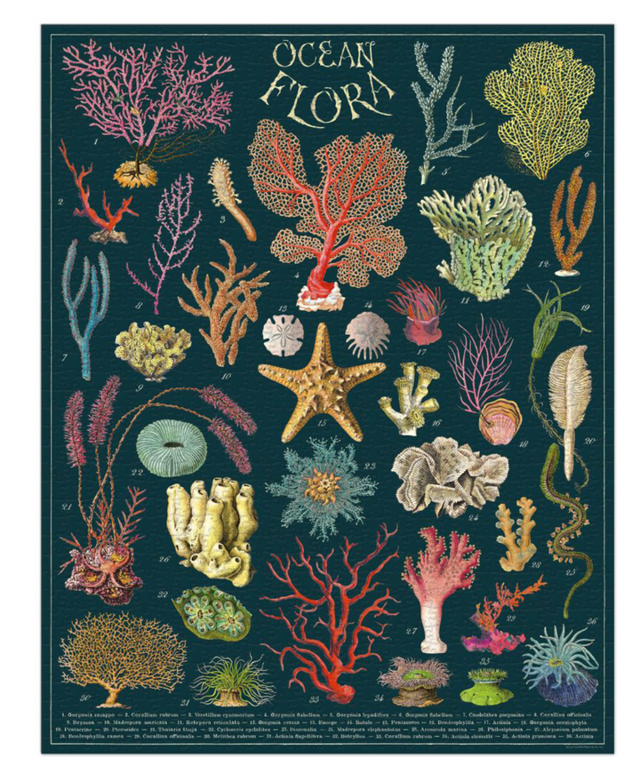 Cavallini & Co. 1000 Piece Puzzle -  Ocean Flora