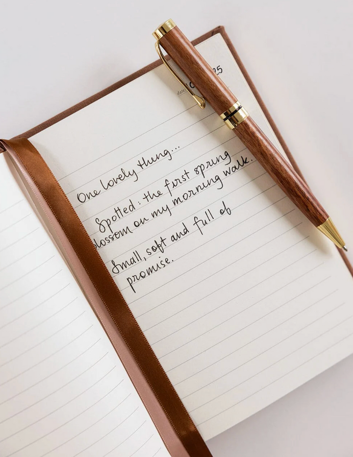 Bespoke Linen Bound Pocket Journal - Mocha (Lined)