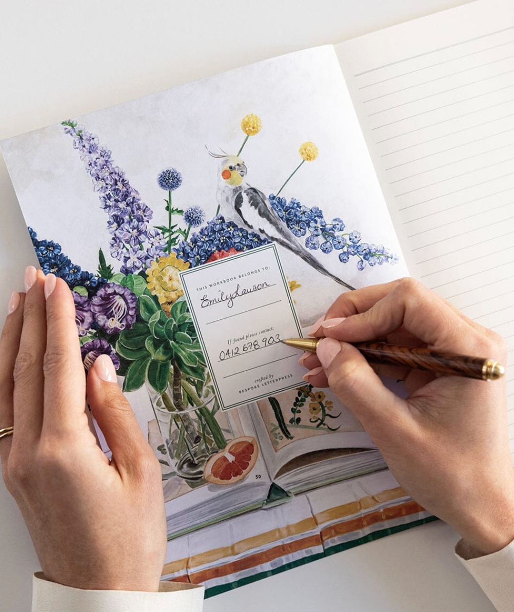 Bespoke Workbook - Cockatiel (Lined)