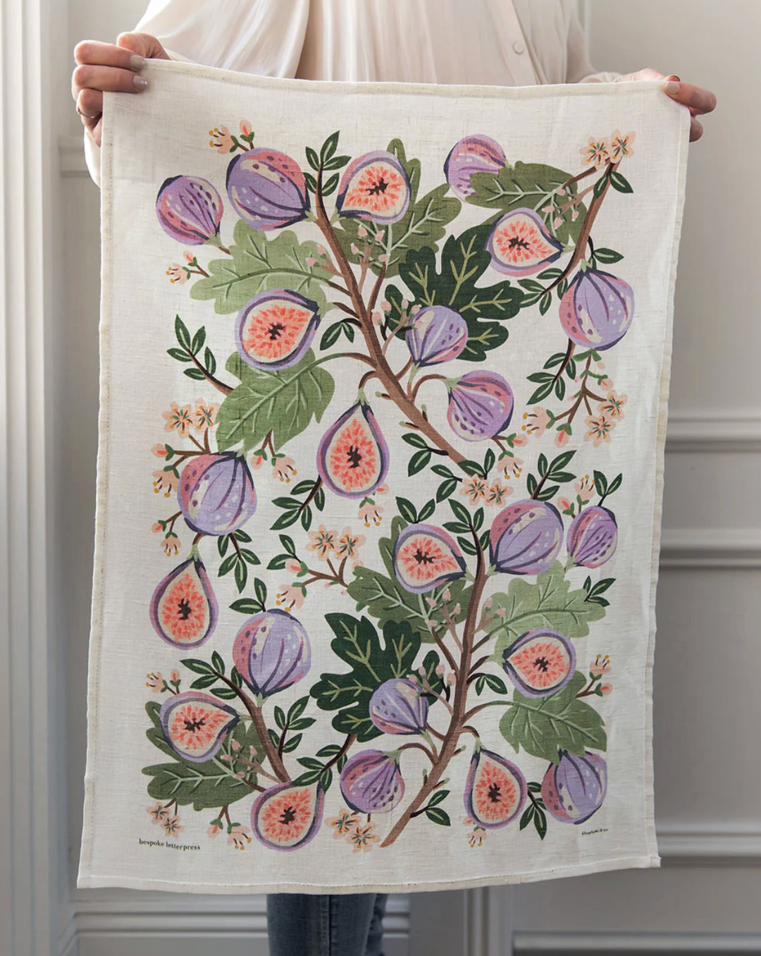 Bespoke Linen Tea Towel - Figs