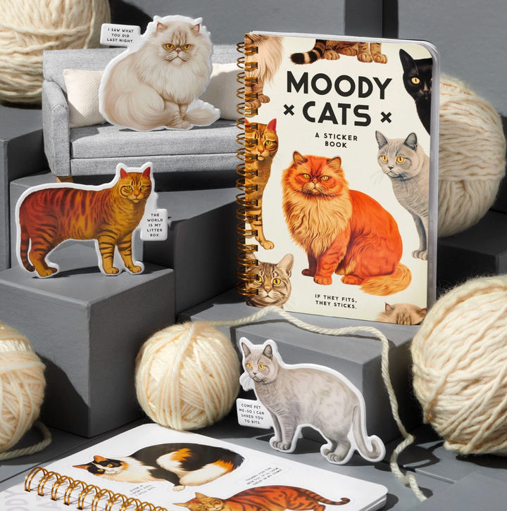 Sticker Book - Moody Cats