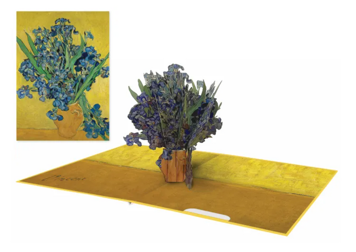 Origamo Pop Up Greeting Card - Van Gogh Irises